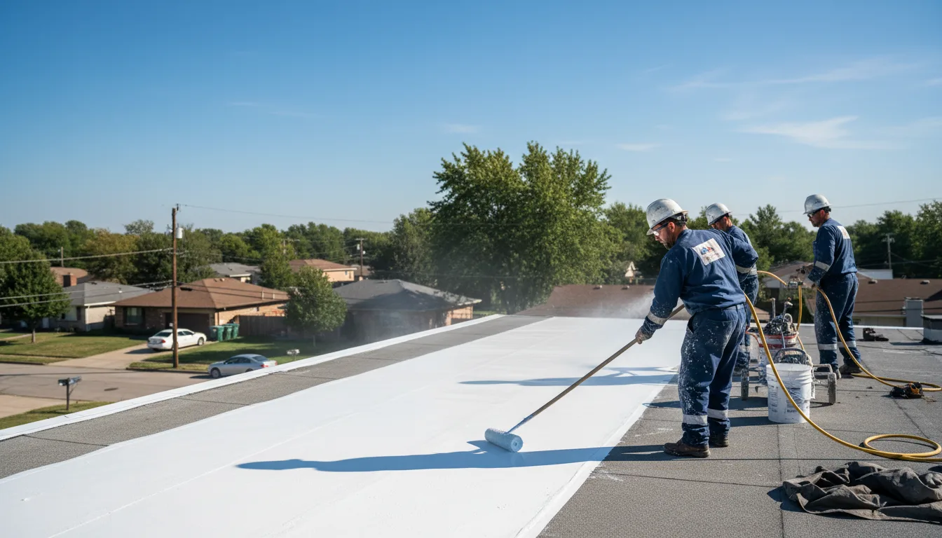 Commercial roof coating in Winfall, NC near me